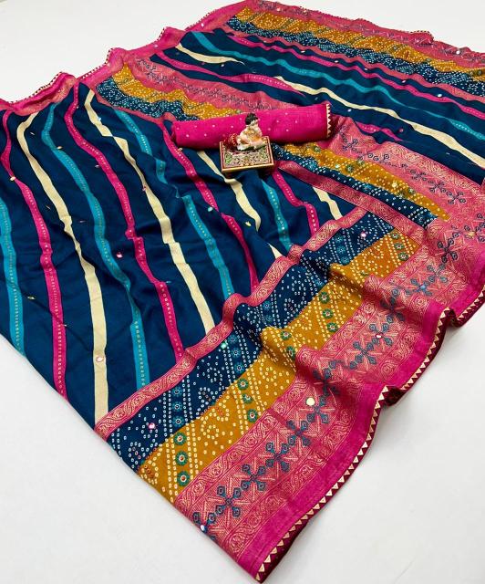 Vastrangan bandhani printed surat sarees wholesale